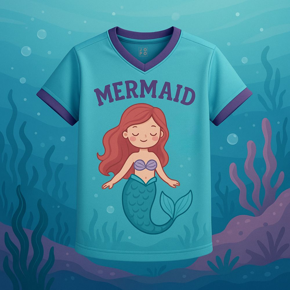 Mermaid Kids Jersey – Underwater Fantasy Outfit for Girls