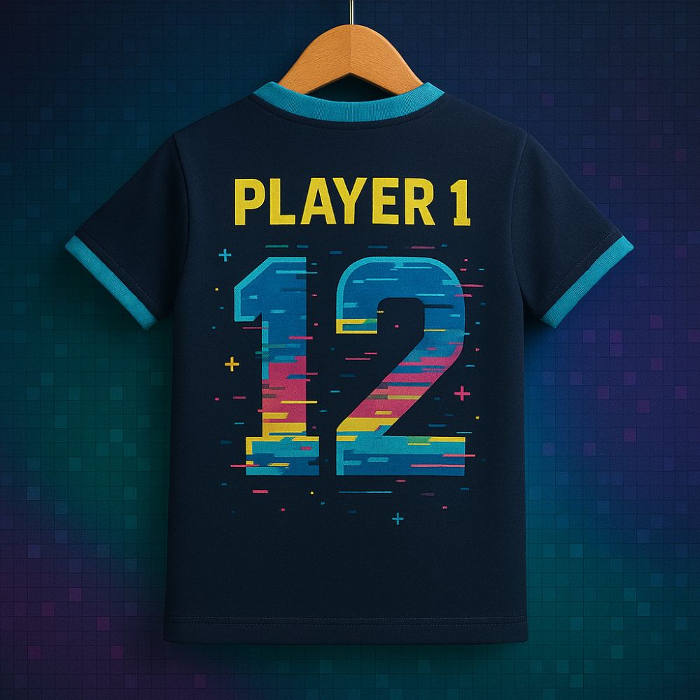"Next Gen Gamer" Stylish Gaming Themed Kids Jersey for Boys & Girls