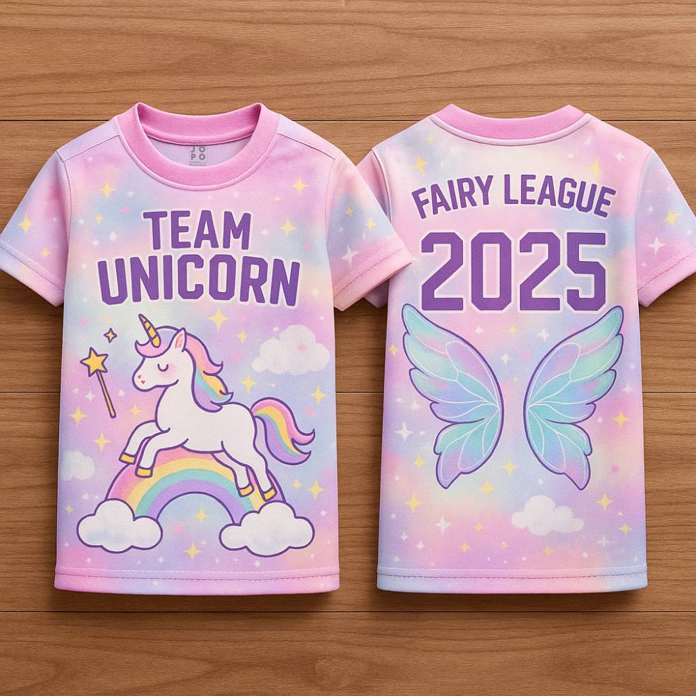 Unicorn Fairy League Dream Fantasy Jersey for Kids