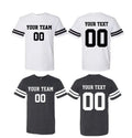 Customized Name and Number on Jersey - Sleeve Striped